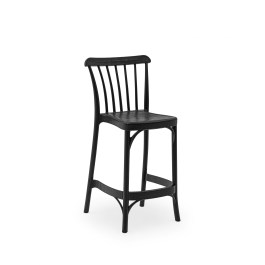 GOZO BAR STOOL 75cm BLACK FIBERGLASS AND POLYPROPYLENE 20300  GOZO ΣΚΑΜΠΟ - ΚΑΡΕΚΛΑ ΜΠΑΡ ΜΑΥΡΟ 75cm ΑΠΟ ΥΑΛΟΒΑΜΒΑΚΑ ΚΑΙ ΠΟΛΥΠΡΟΠΥΛΑΙΝΙΟ 20300